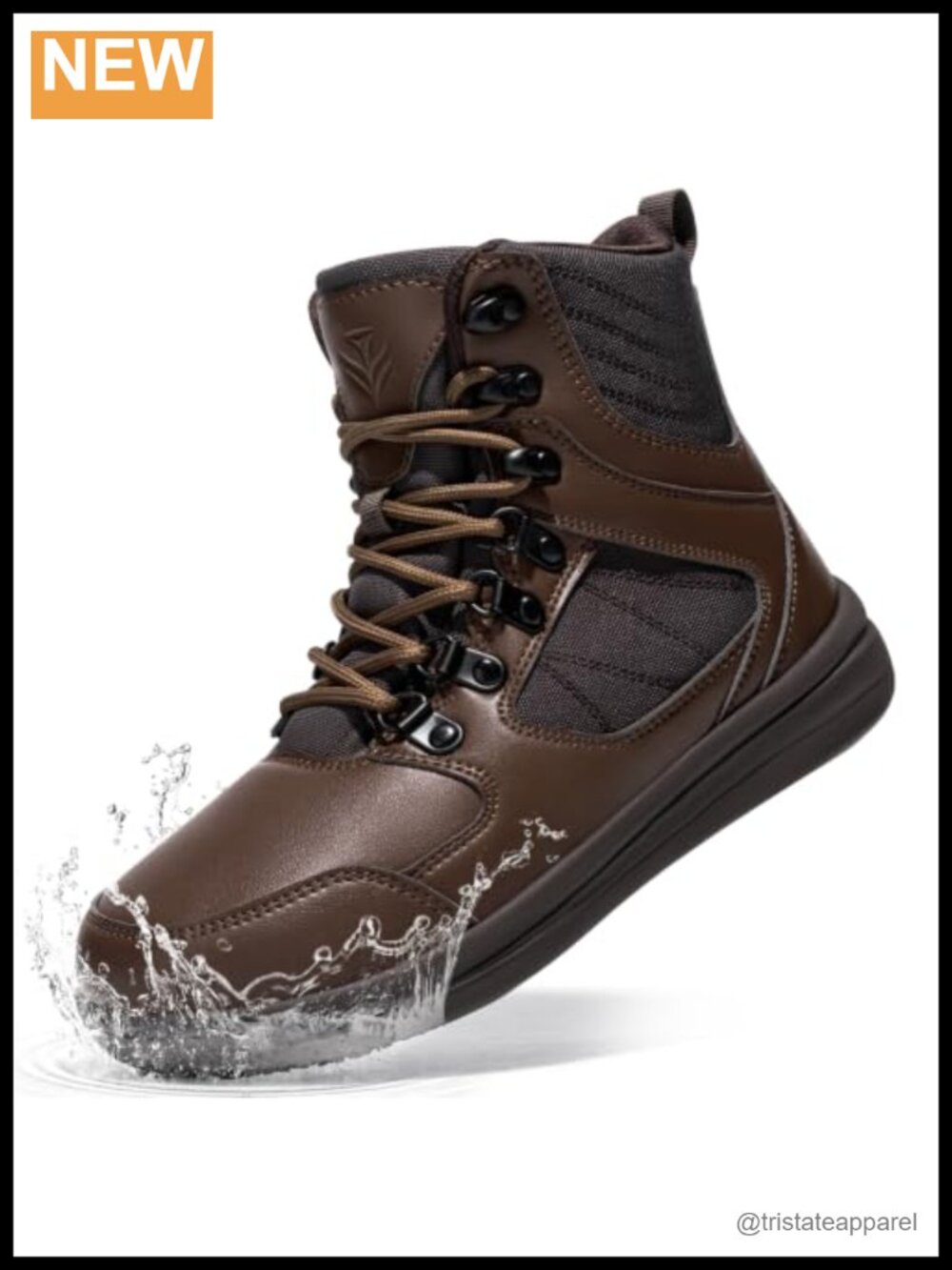 Waterproof Hiking Boots Faux Leather Non Slip Ankle Work